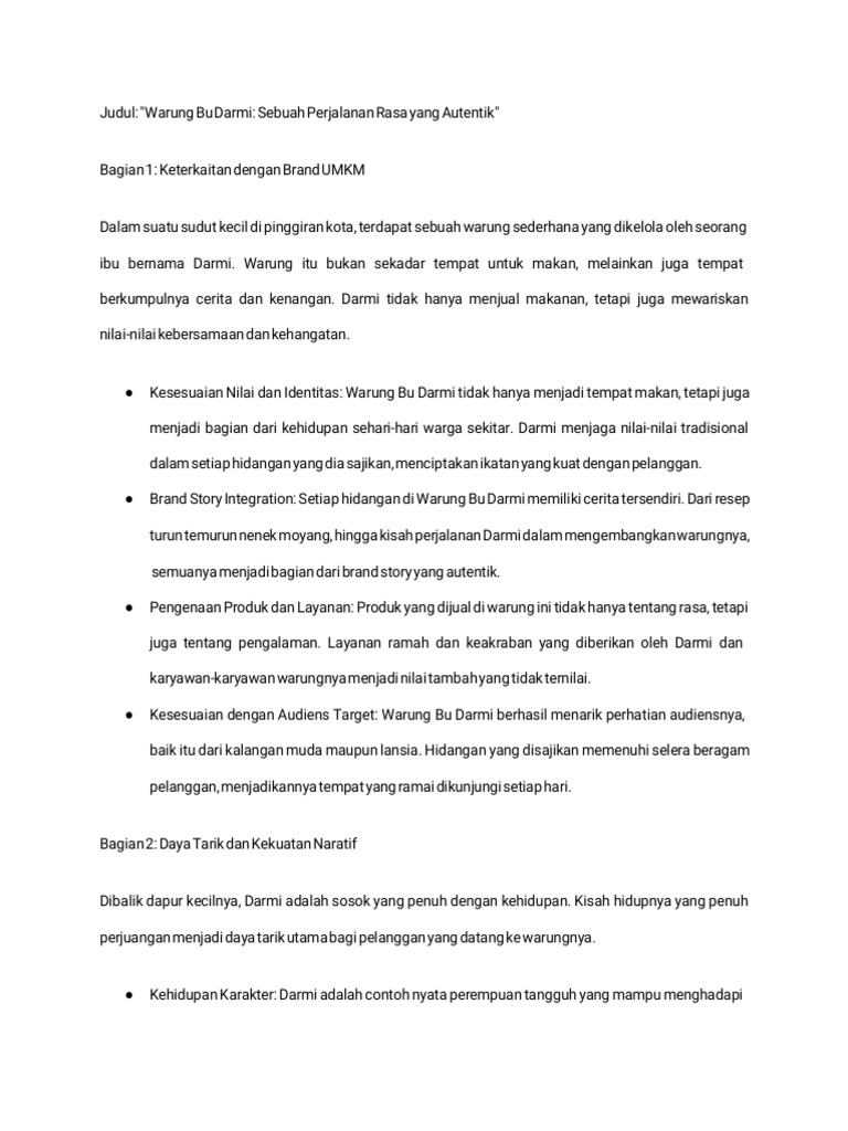 Rahasia Rasa Warung Bu Tasmi: Lezat di Setiap Gigitan